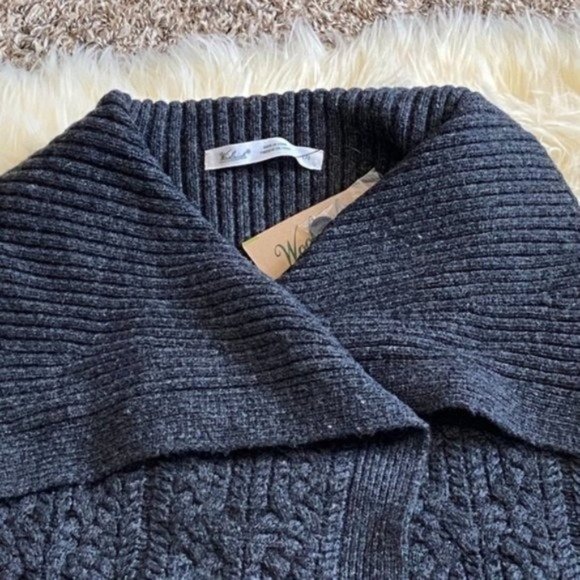 Woolrich Women's Hanna Cable Knit Wool Sweater Vest NWT Women's Large - Picture 7 of 13